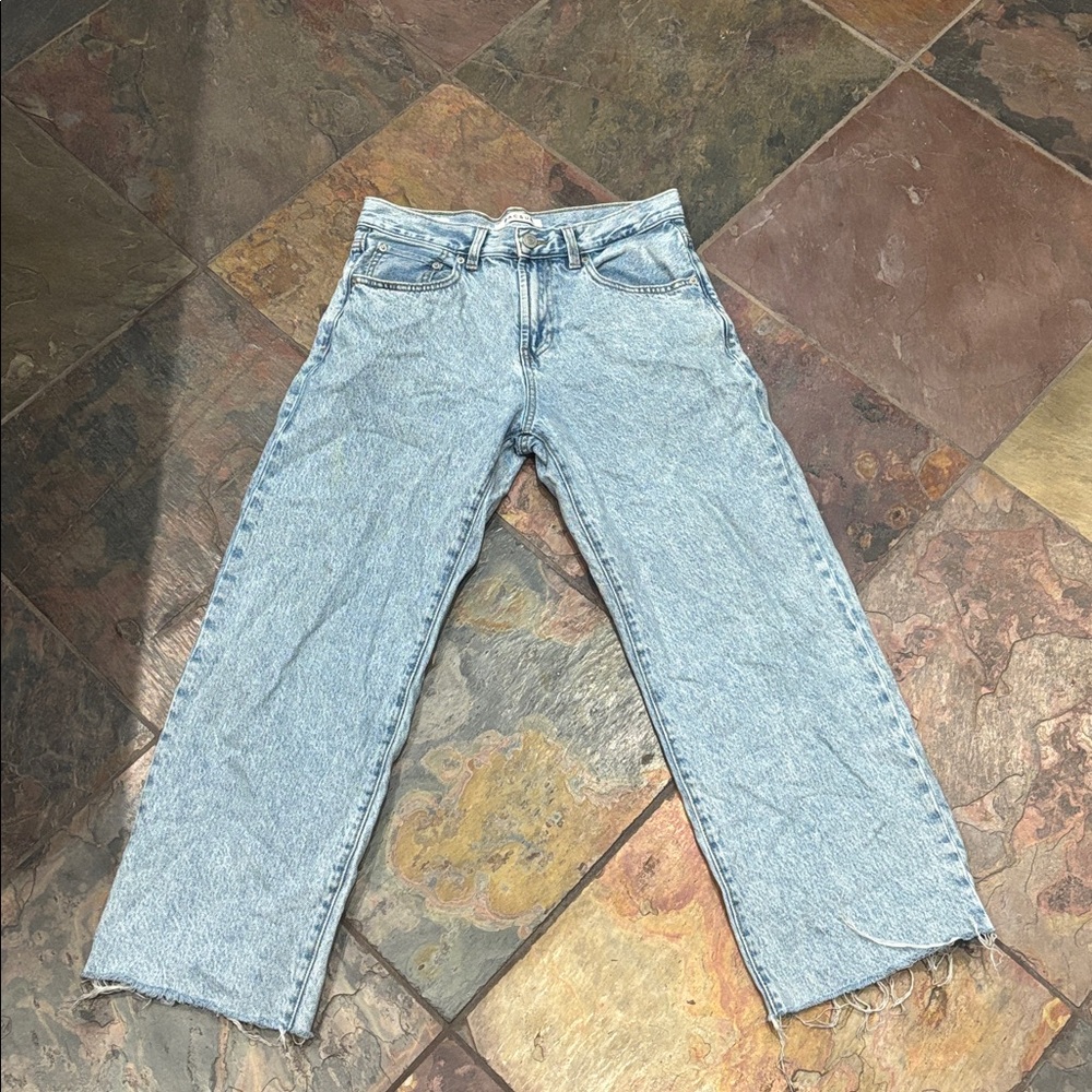 Pacific Sunwear Light Blue Denim with Tan Patch